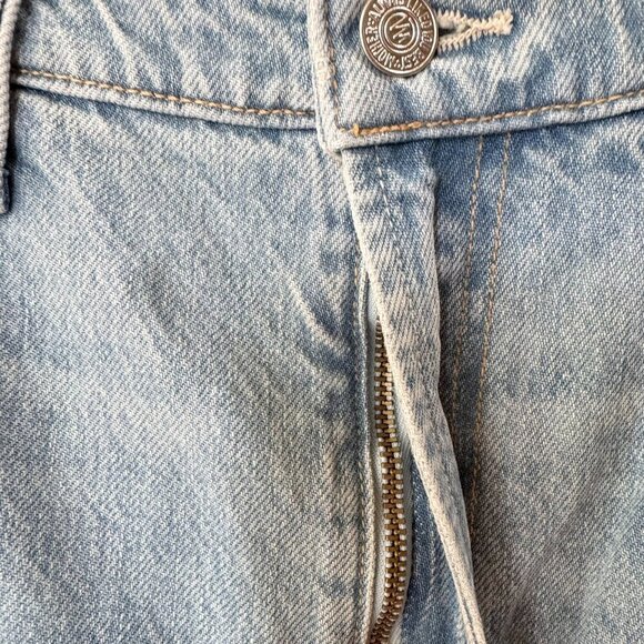 New MOTHER Superior The Rambler Zip Ankle Fray Jeans in Light Blue With The Band - Picture 10 of 15